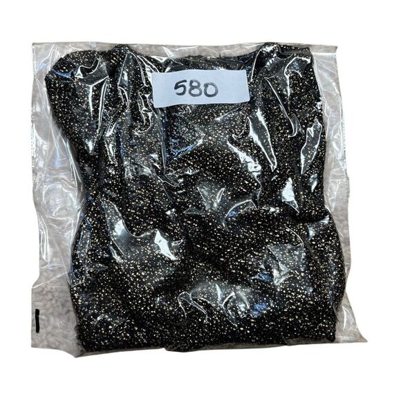 Juicy Couture Toddler Girls Black Gold Sparkle A-Line Dress Short Sleeve Sz 12m - Picture 10 of 10